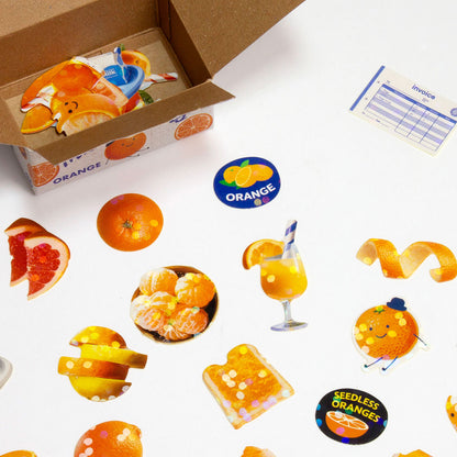 Flake Sticker box - Orange