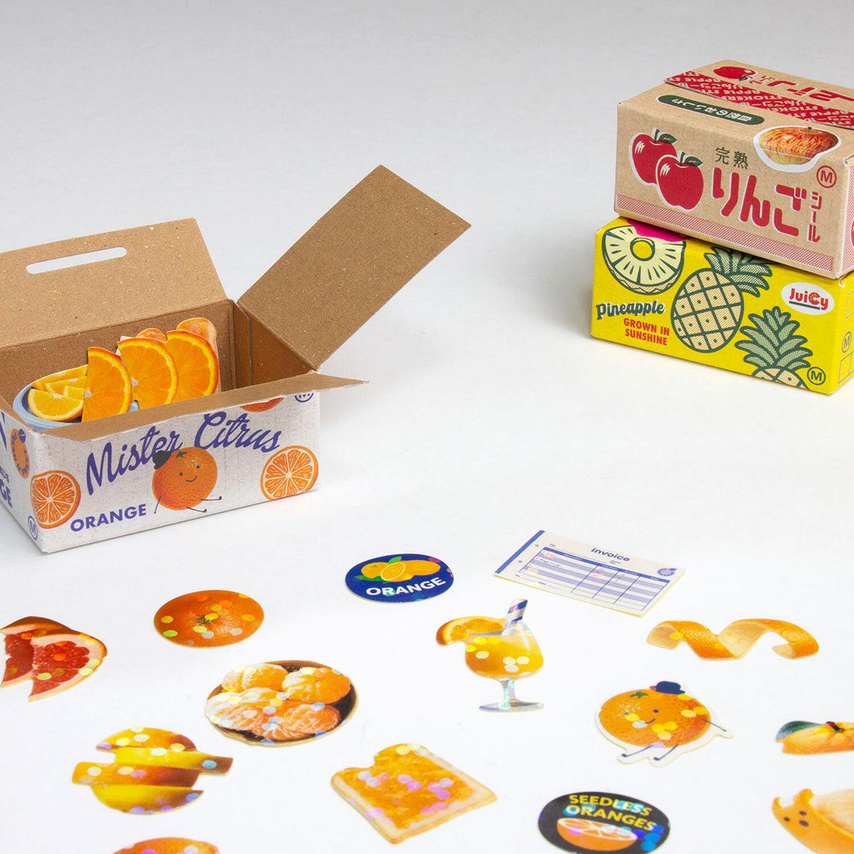 Flake Sticker box - Orange
