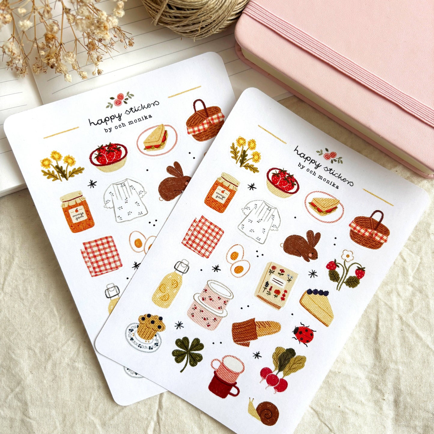 Spring Picnic - Sticker Sheet