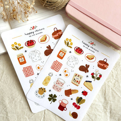 Spring Picnic - Sticker Sheet