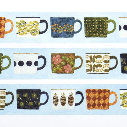 Foil stamped washi tape My Favorite Mugs
