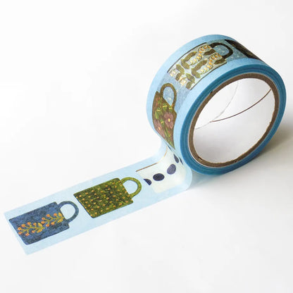 Foil stamped washi tape My Favorite Mugs