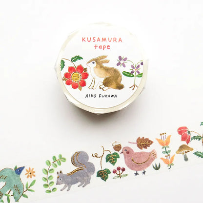 Foil stamped washi tape Aiko Fukawa Kusamura