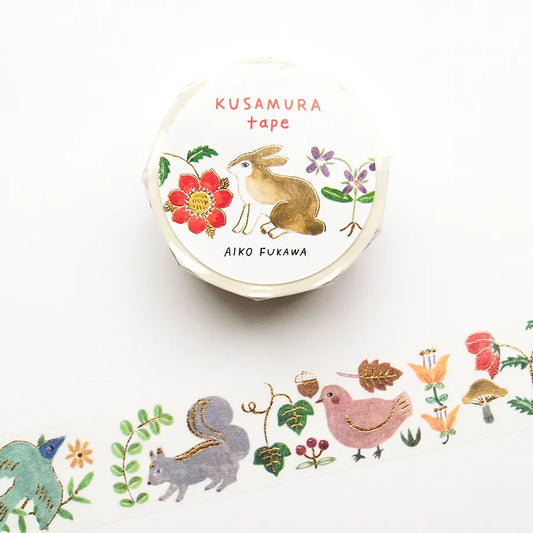Foil stamped washi tape Aiko Fukawa Kusamura