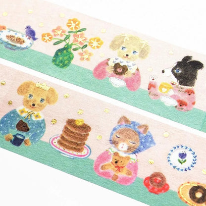 Foil stamped washi tape Aiko Fukawa Snack Time