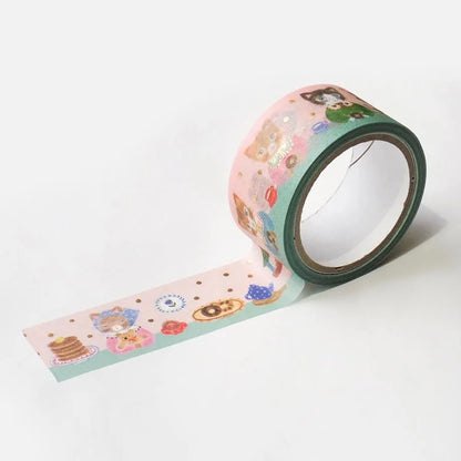 Foil stamped washi tape Aiko Fukawa Snack Time