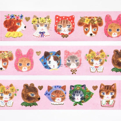Foil stamped washi tape Aiko Fukawa Niko Niko