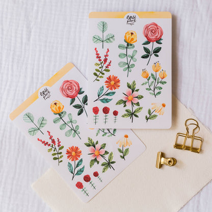 Flowers I Sticker Sheet