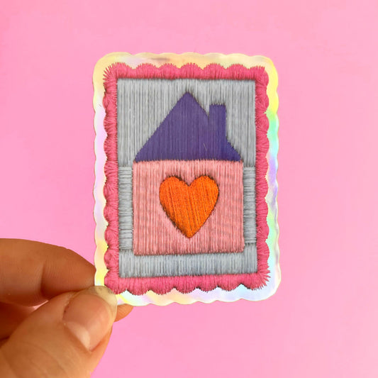 Home Embroidery Vinyl Sticker