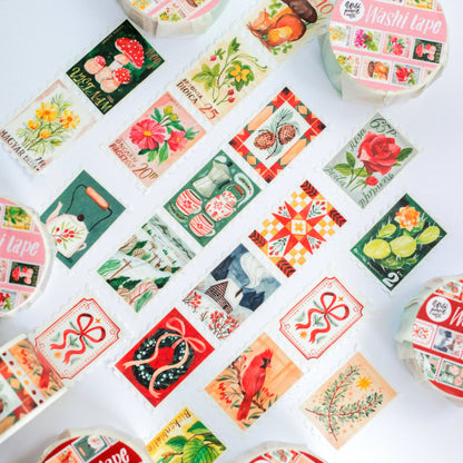 Botanical Stamps Washi Tape