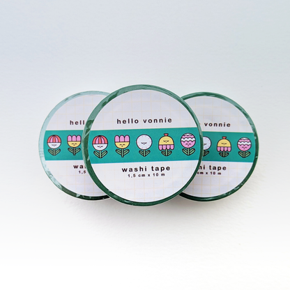 Flower friends washi tape