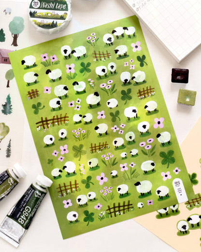 Sheep Vinyl sticker sheet