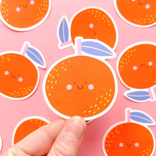 Orange sticker