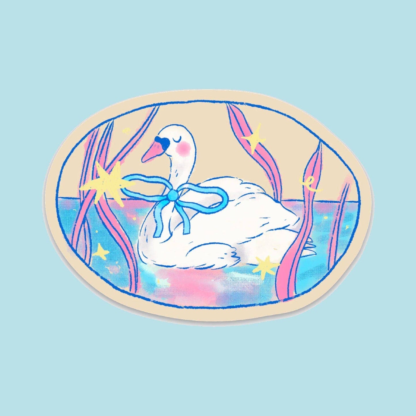 Dreamy Swan Sticker
