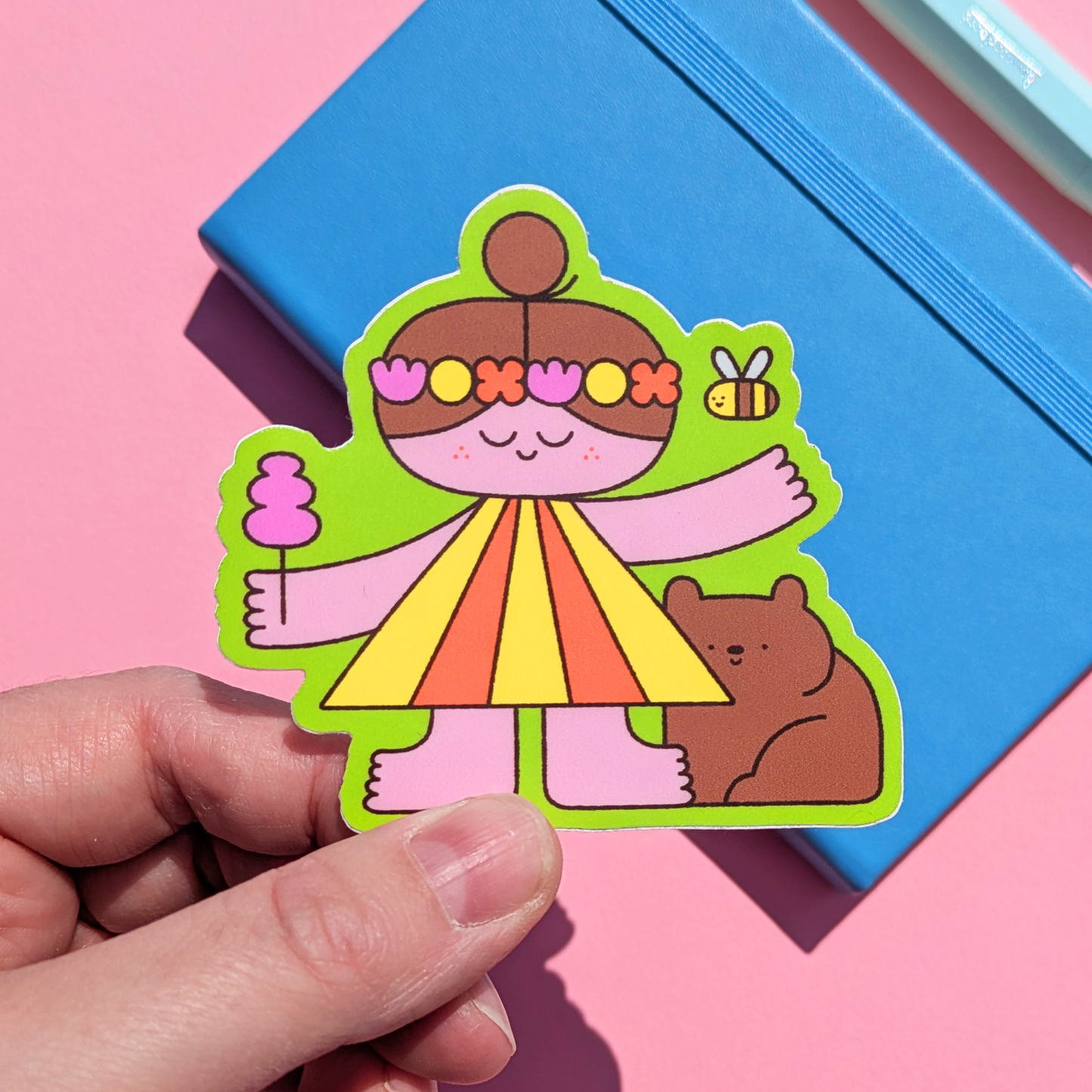 Nature girl sticker