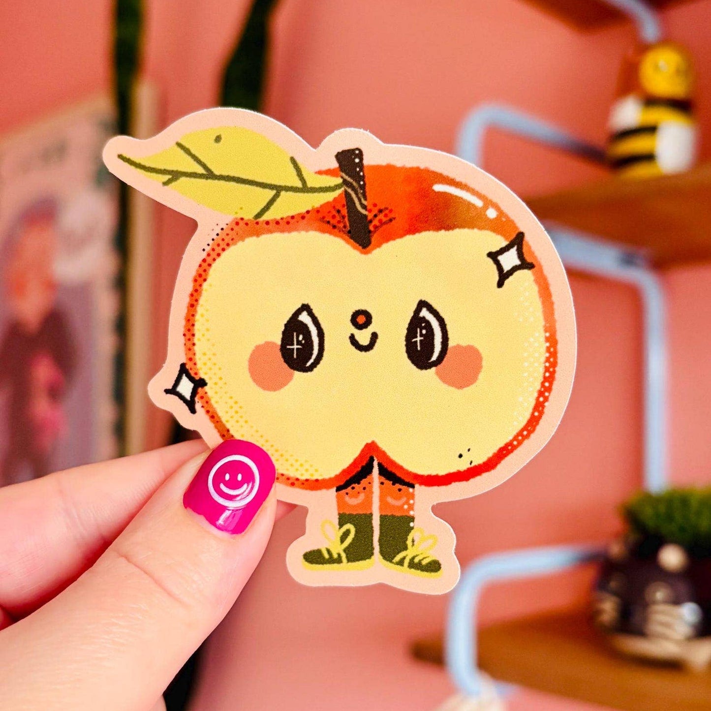 Apple core cutie Vinyl sticker