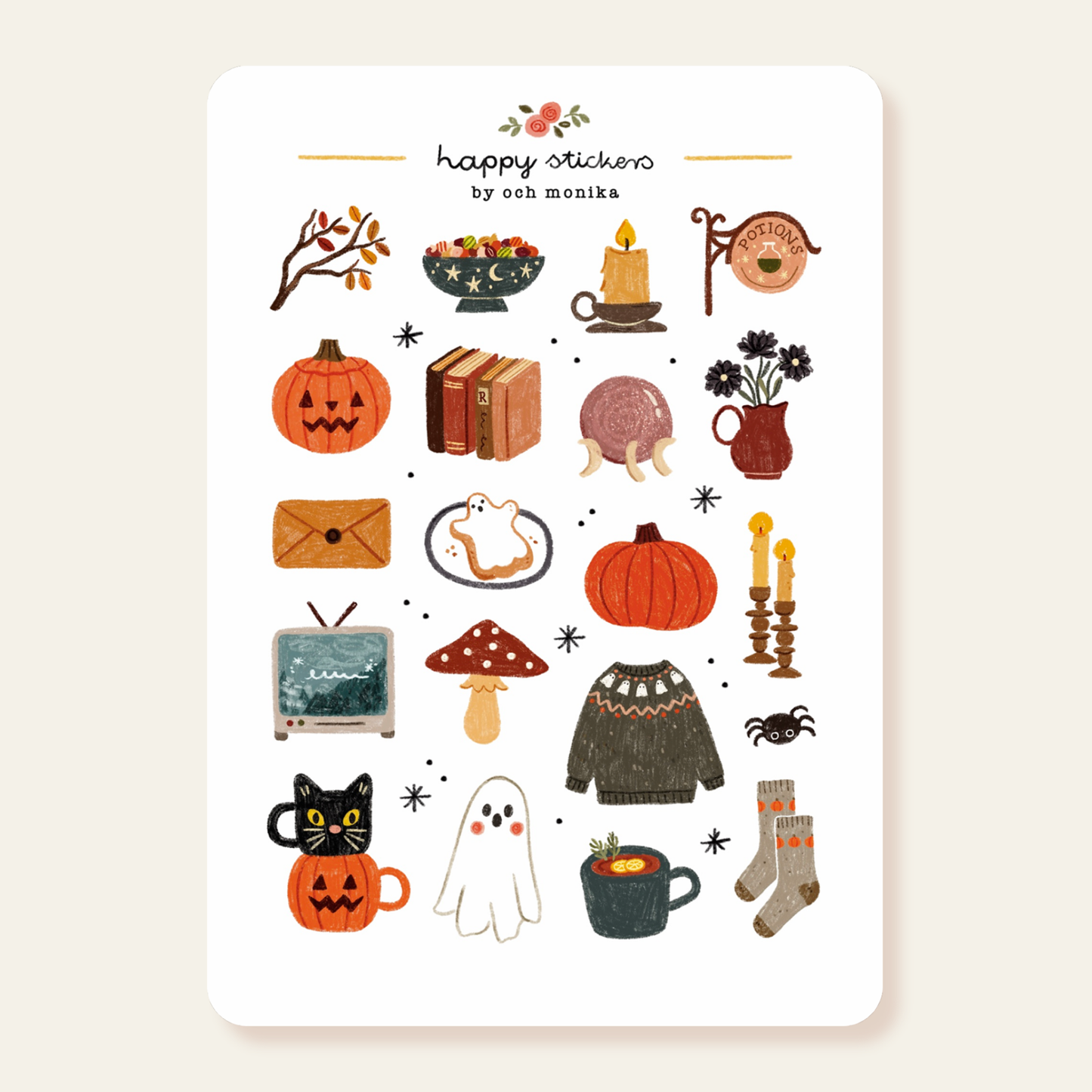 Spooky Halloween - Sticker Sheet