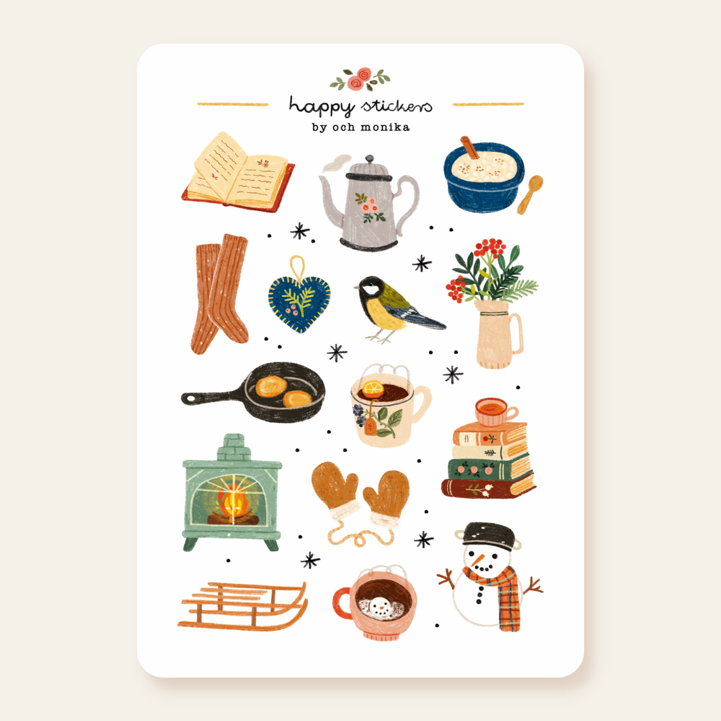 Winter Morning - Sticker Sheet