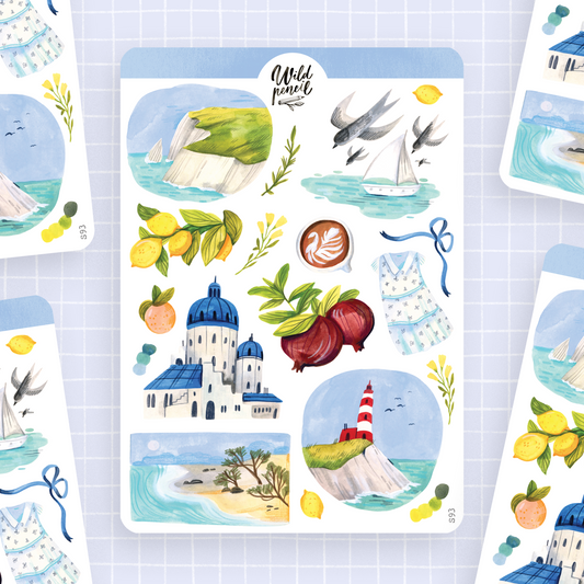 Summer By The Sea Sticker Sheet