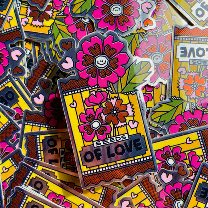 Seeds Of Love Vinyl Sticker