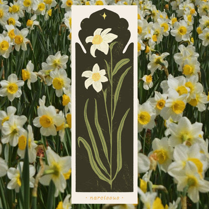 December Birth Flower - Narcissus Bookmark