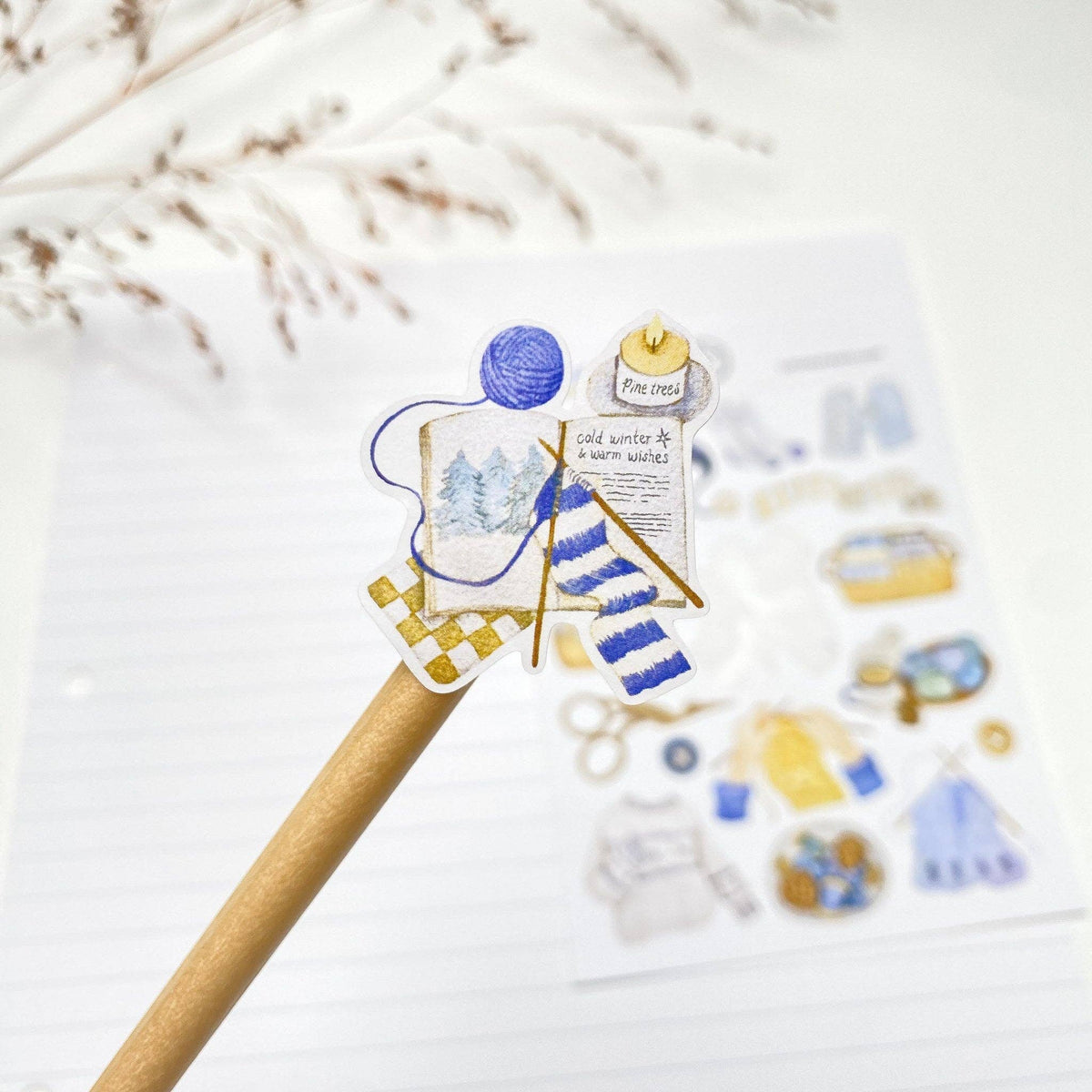 Winter Sticker Sheet - Winter Knitting
