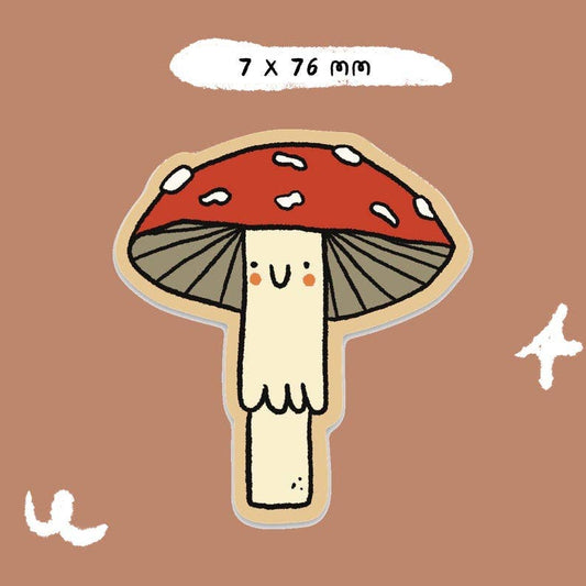 Mushroom Vinyl Sticker