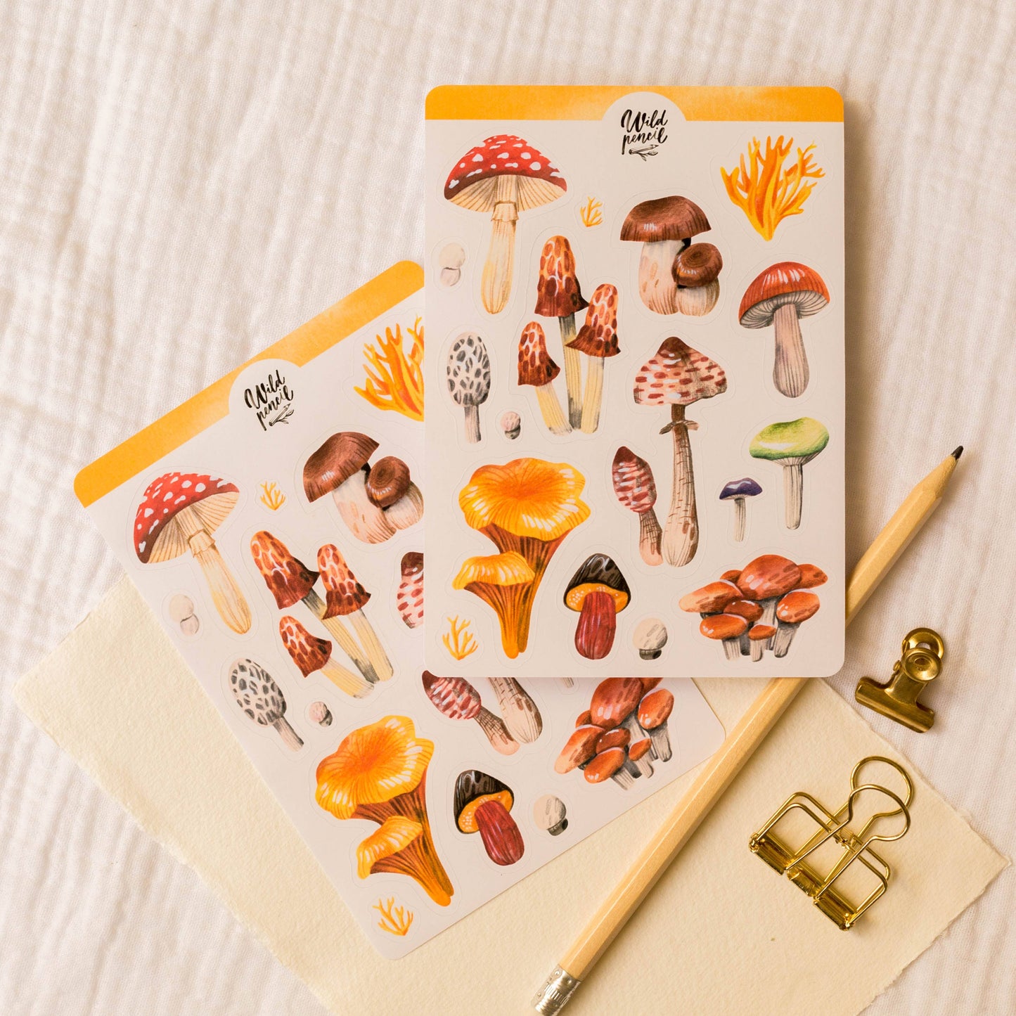 Mushrooms Sticker Sheet