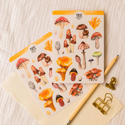 Mushrooms Sticker Sheet