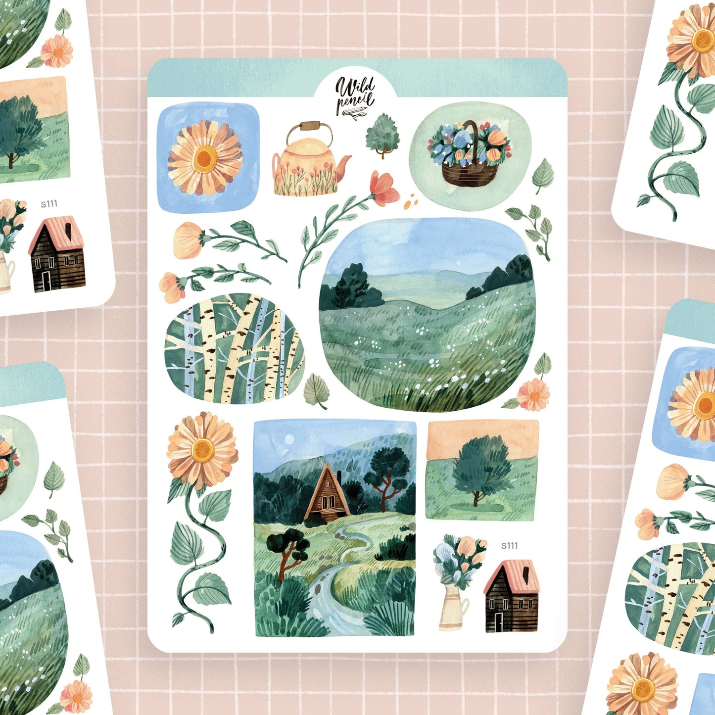 Summer Meadow Sticker Sheet
