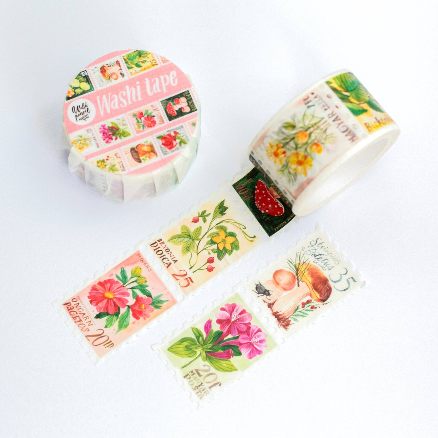 Botanical Stamps Washi Tape