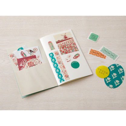 Sticker Book with Pocket Light Blue
