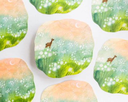 Sunrise on the Meadow Vinyl Sticker