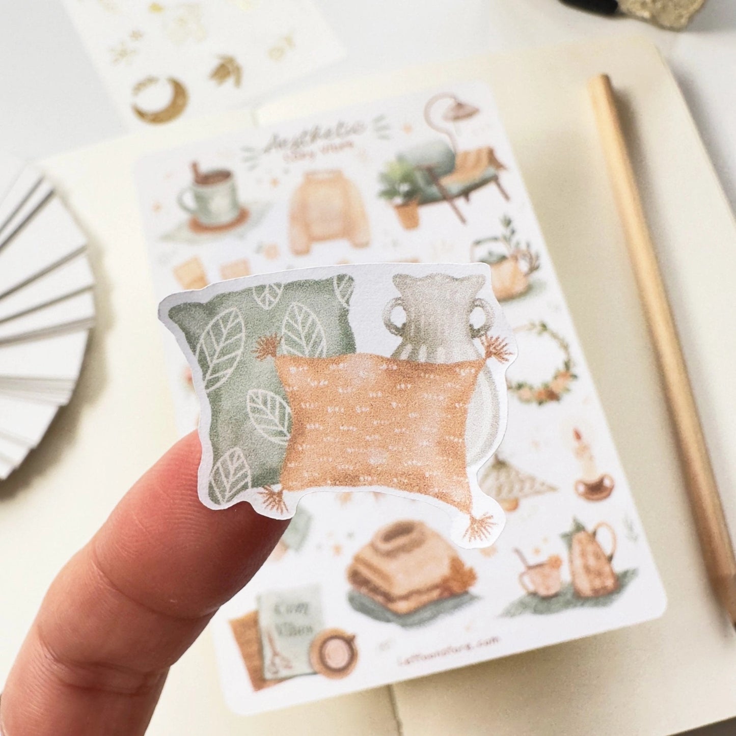 Sticker Sheet - Aesthetic Cozy Vibes