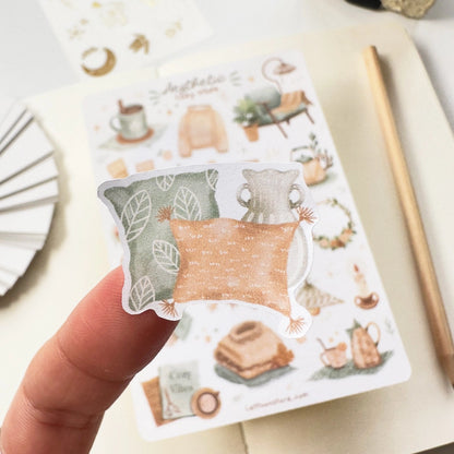 Sticker Sheet - Aesthetic Cozy Vibes