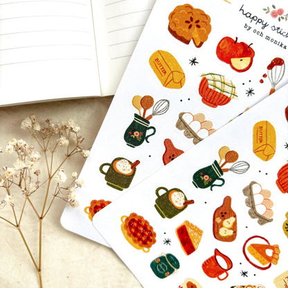 Fall Baking - Sticker Sheet