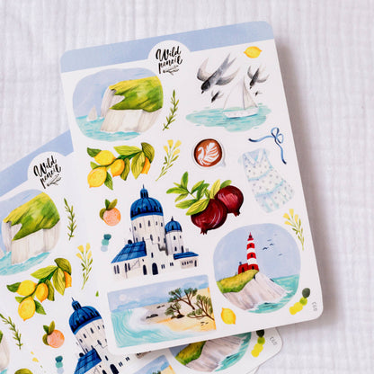 Summer By The Sea Sticker Sheet