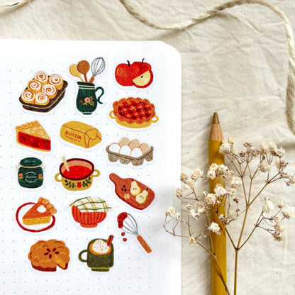 Fall Baking - Sticker Sheet