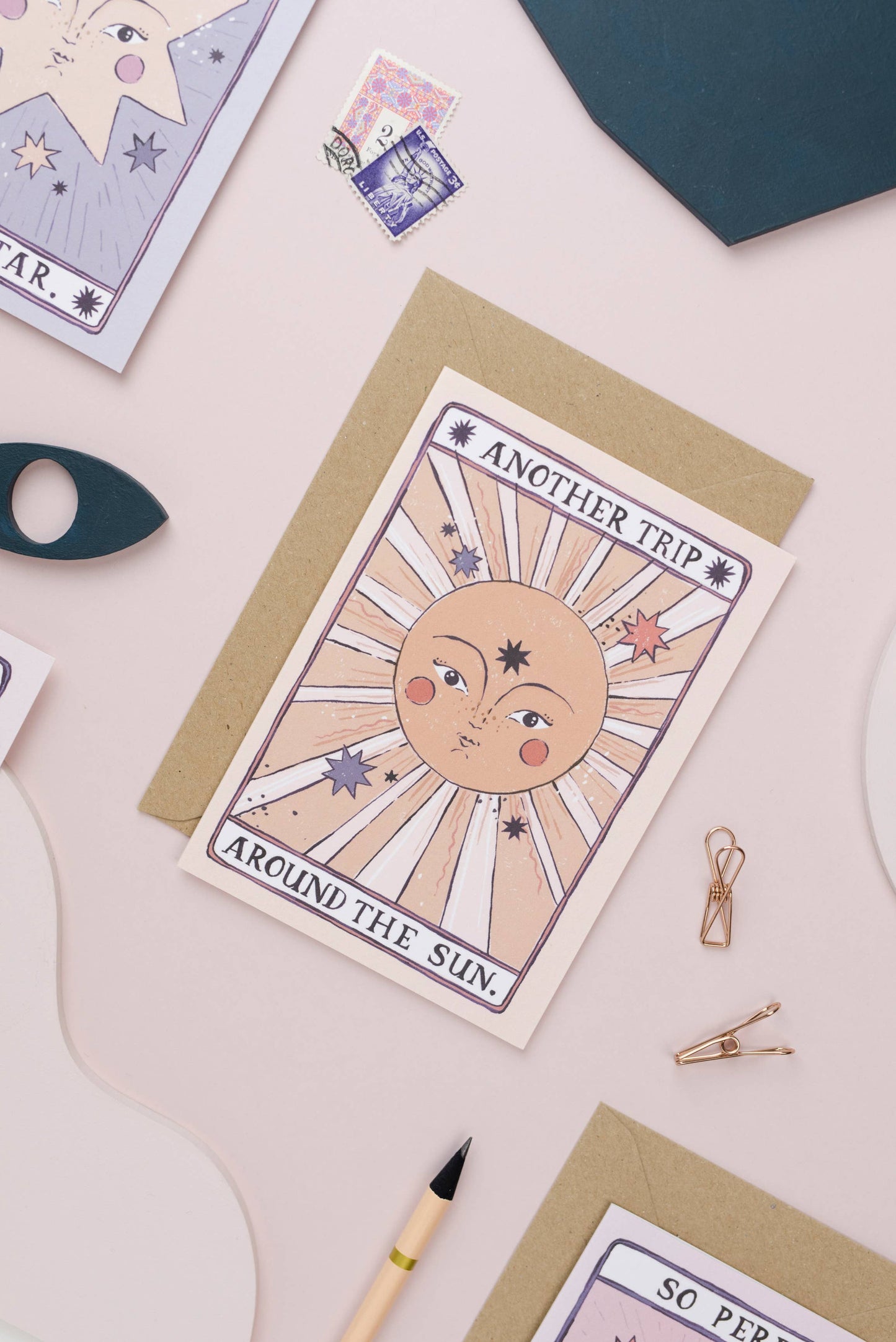 Tarot Sun Birthday Card