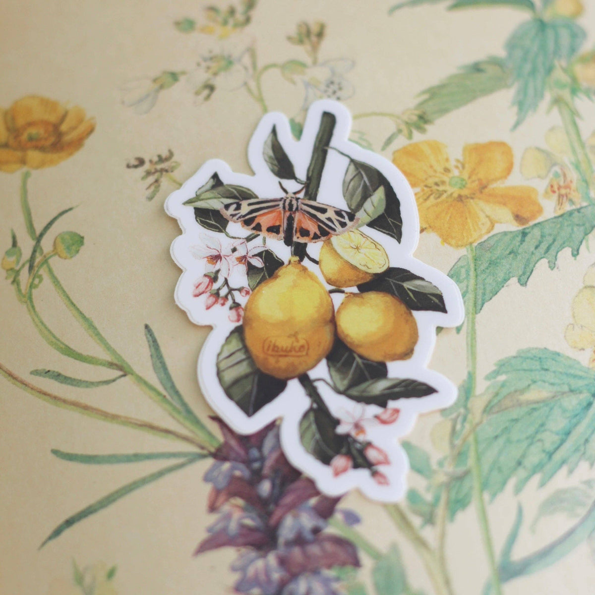 Lemon Branch Sticker – Cactus Crafts