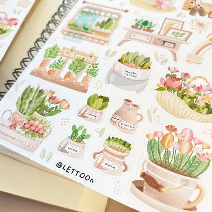 Sticker Sheet - Spring Garden