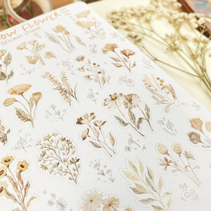 Sticker Sheet - Mellow Flower