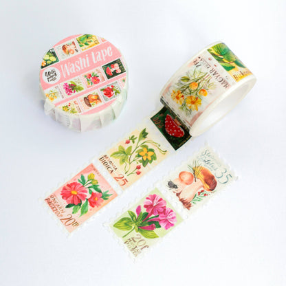 Botanical Stamps Washi Tape
