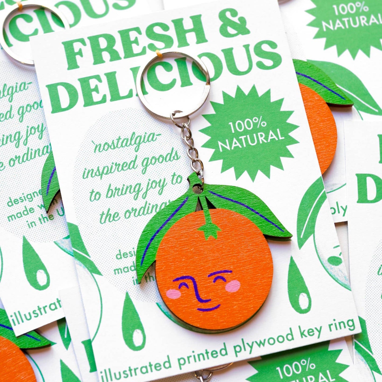 Cheeky Orange Keyring