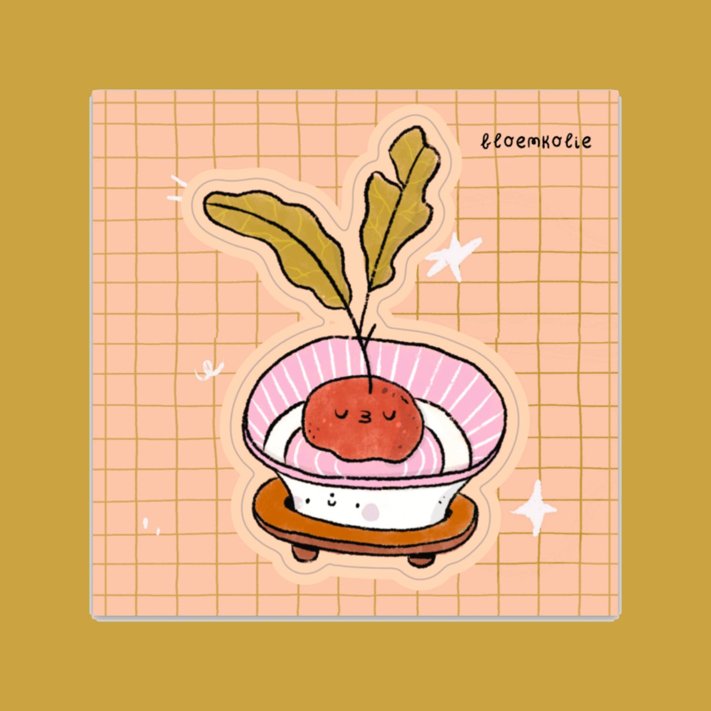 Plant bulb nap Vinyl Sticker