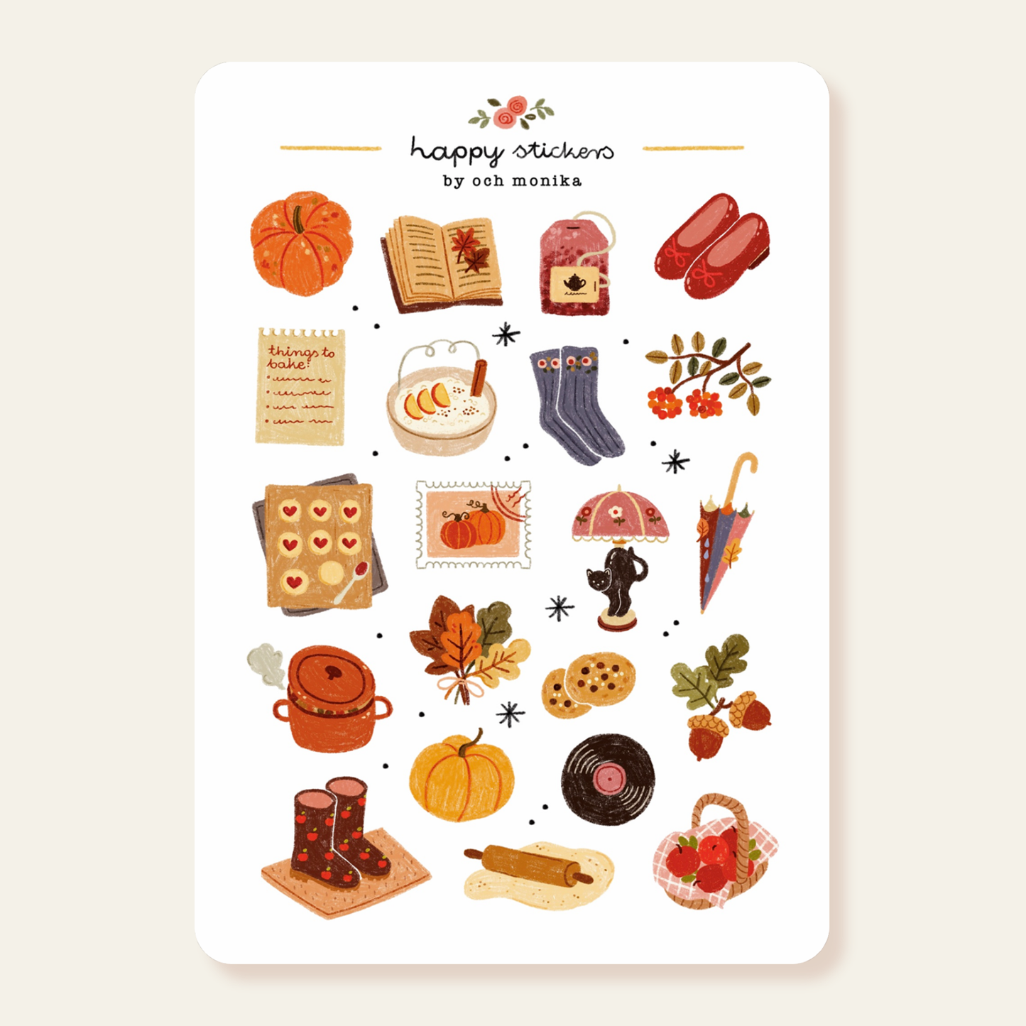 Hello Autumn - Sticker Sheet