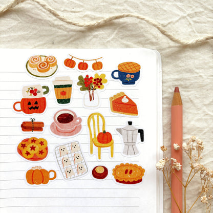 Fall Café - Sticker Sheet