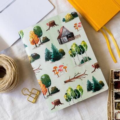 Cottage in the Woods A5 Notebook