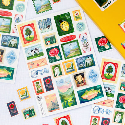 Stamps Vinyl Sticker Sheet
