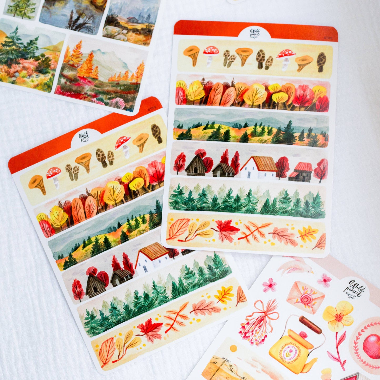 Autumn Tapes Sticker Sheet